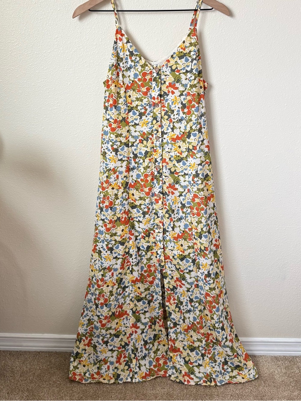 Sienna Sky Floral Maxi Slip Dress in Multi Color